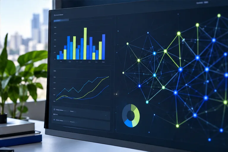Conexões visuais representando revisão de conteúdo por inteligência artificial