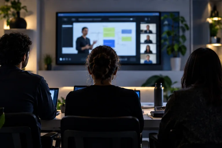 Turma de adultos em formação sobre inteligência artificial no Brasil